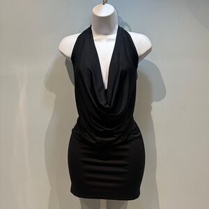 Mapale Black Cowl Neck Dress Small NWOT